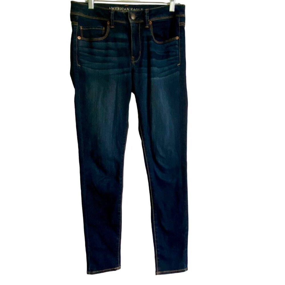 American Eagle Outfitters Super Skinny Jeans Dark Wash Womens 6 Long
